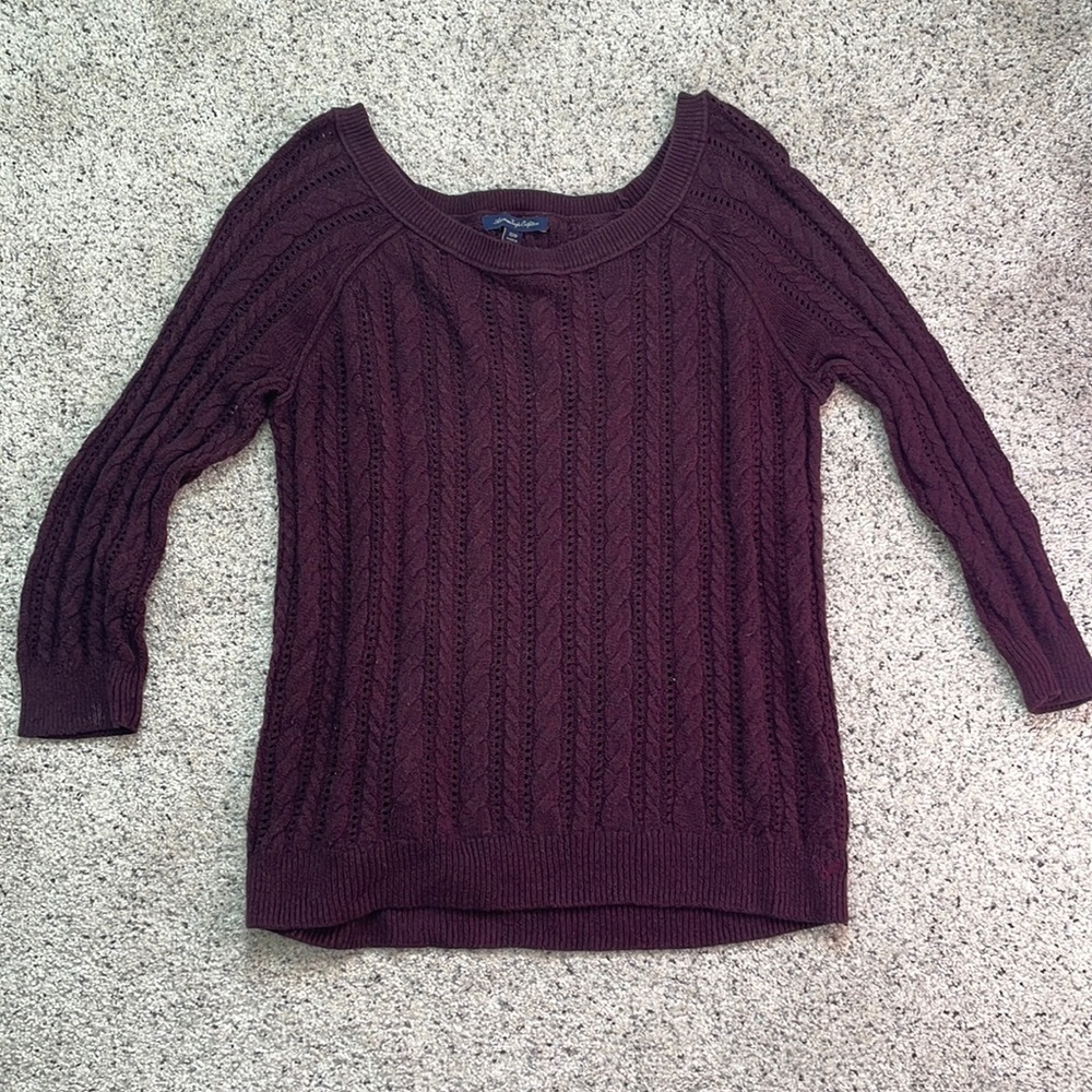 American eagle cable knit sweater